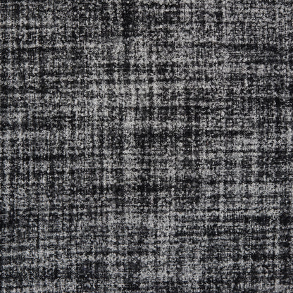 Black/White Stiff Boucled Wool Double Cloth