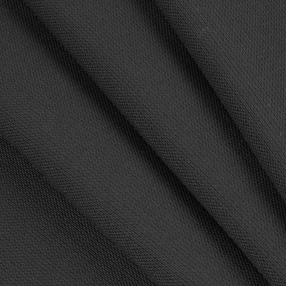 Black Double Faced Brushed Wool Suiting - Folded
