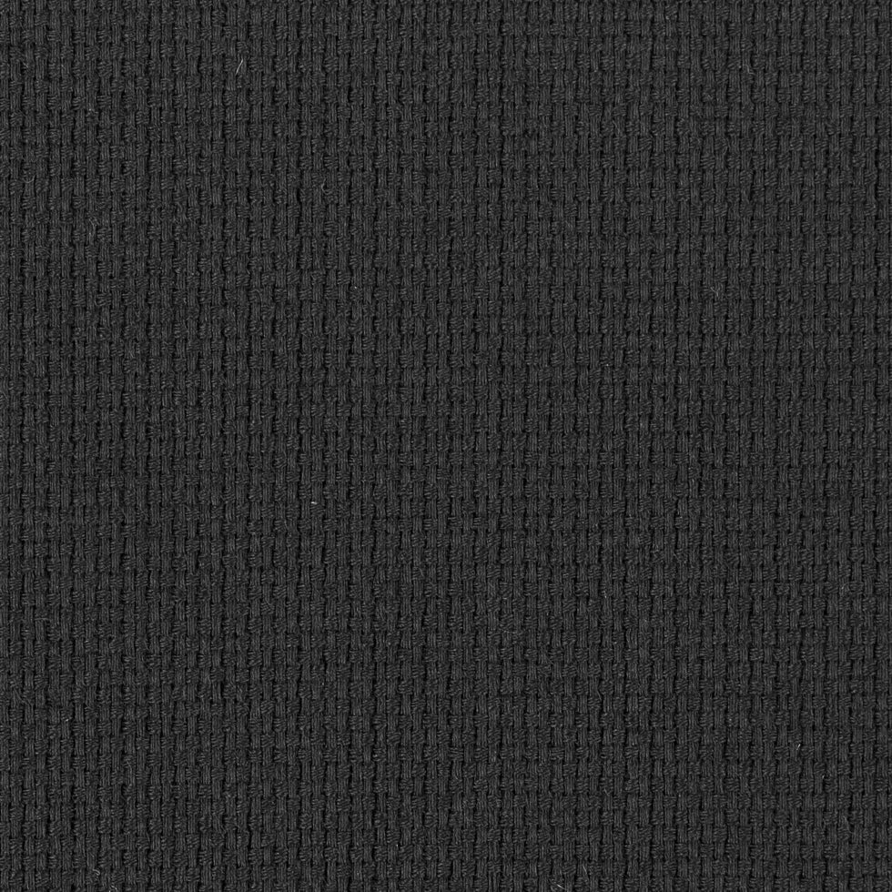 Black Double Faced Brushed Wool Suiting - Detail