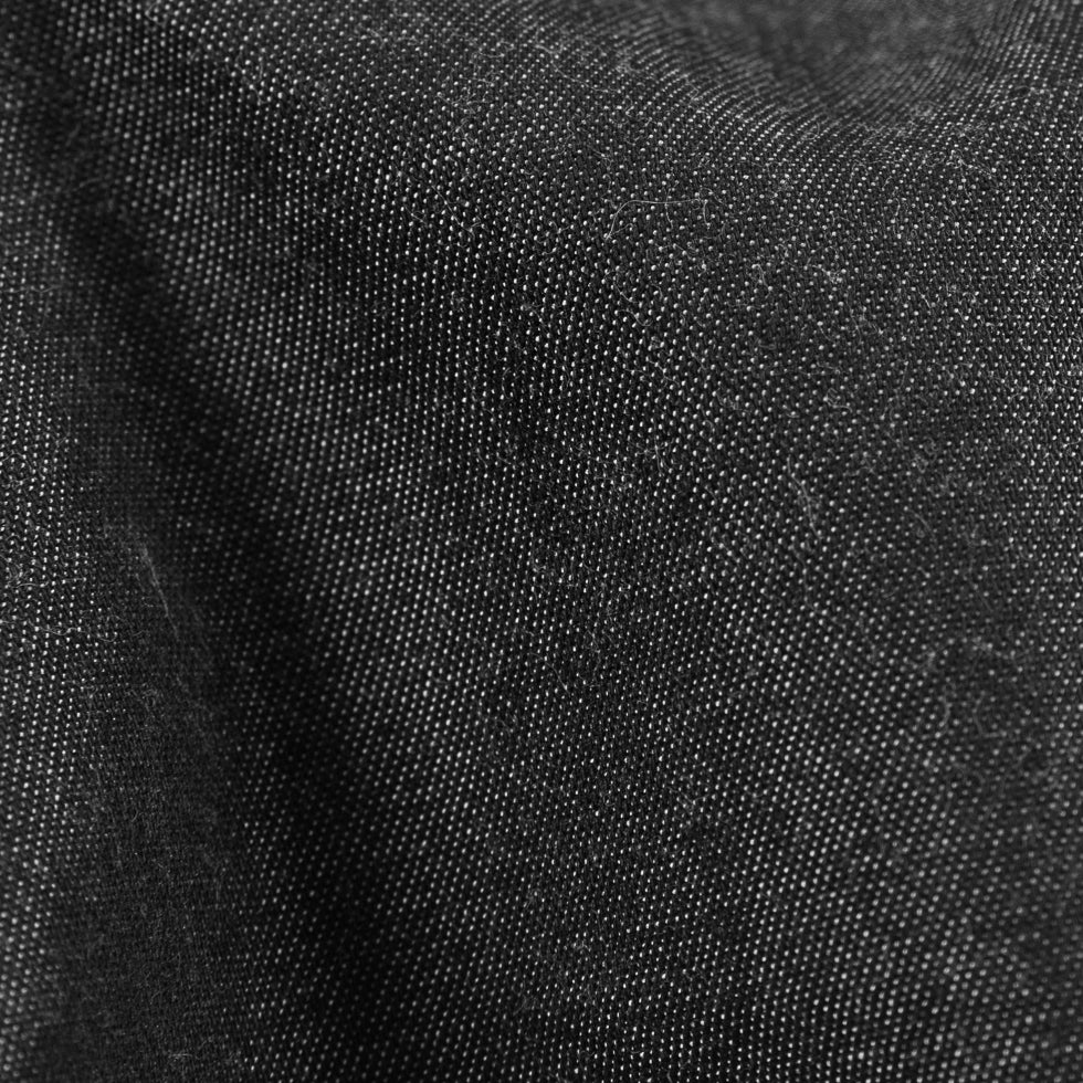 4.5oz Black Tencel Denim Detail