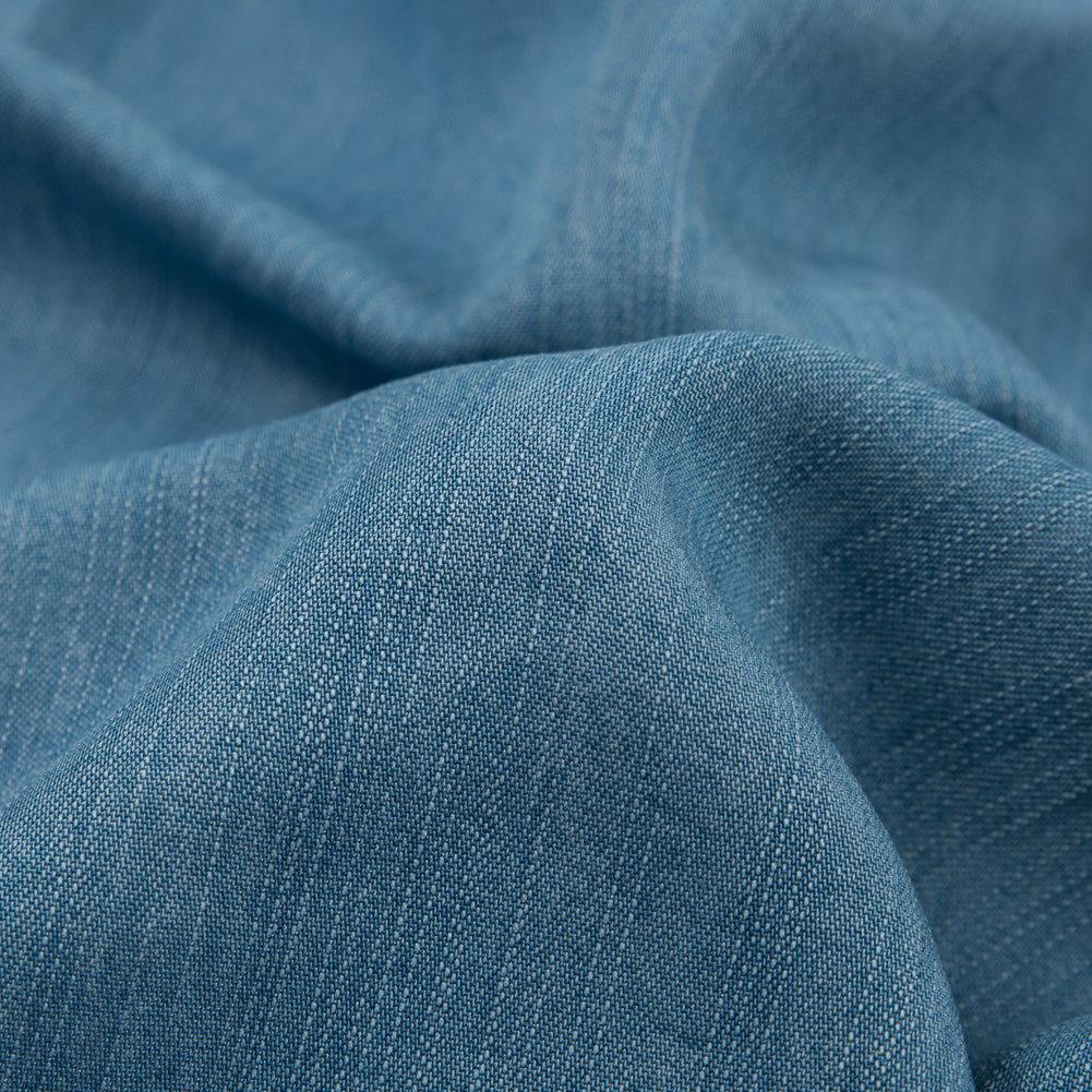 6.5oz Light Blue Textured Tencel Denim Full