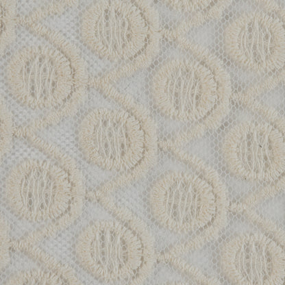 Famous NYC Designer Off-White Scalloped Lace on Netting Full