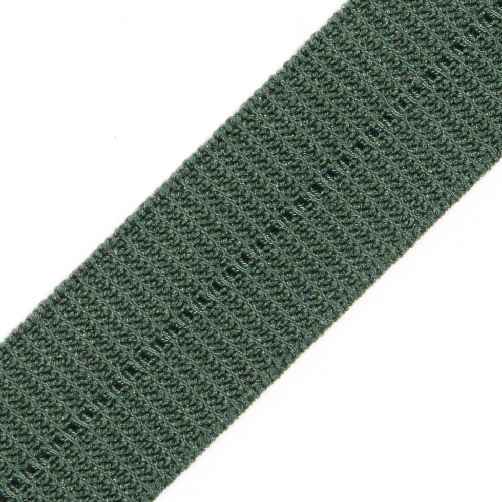 Green Stretch Fold Over Grosgrain - 0.625" Detail