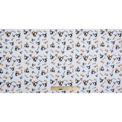 Swatch/Got Treats Digitally Printed Stretch Neoprene/Scuba Knit Folded