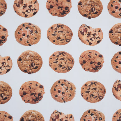 Chocolate Chip Cookie Digitally Printed Stretch Neoprene/Scuba Knit