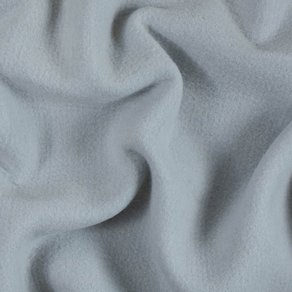 Famous NYC Designer Gray Boiled Cashmere Double Cloth