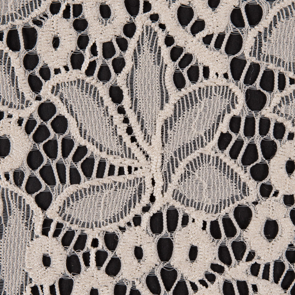 Stretch Lace - Off-White Floral - Katerina Collection Full