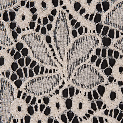 Stretch Lace - Off-White Floral - Katerina Collection Full