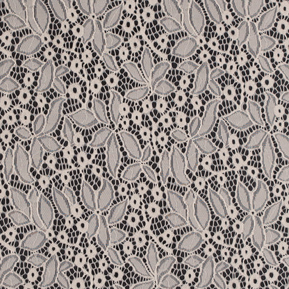 Stretch Lace - Off-White Floral - Katerina Collection