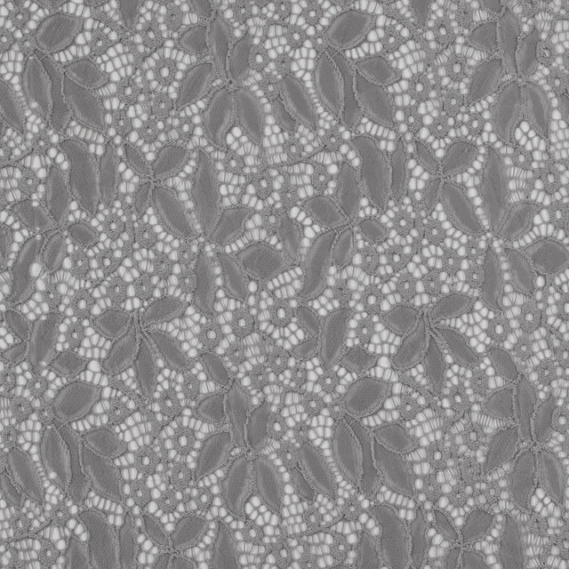 Stretch Lace - Gray Floral - Katerina Collection