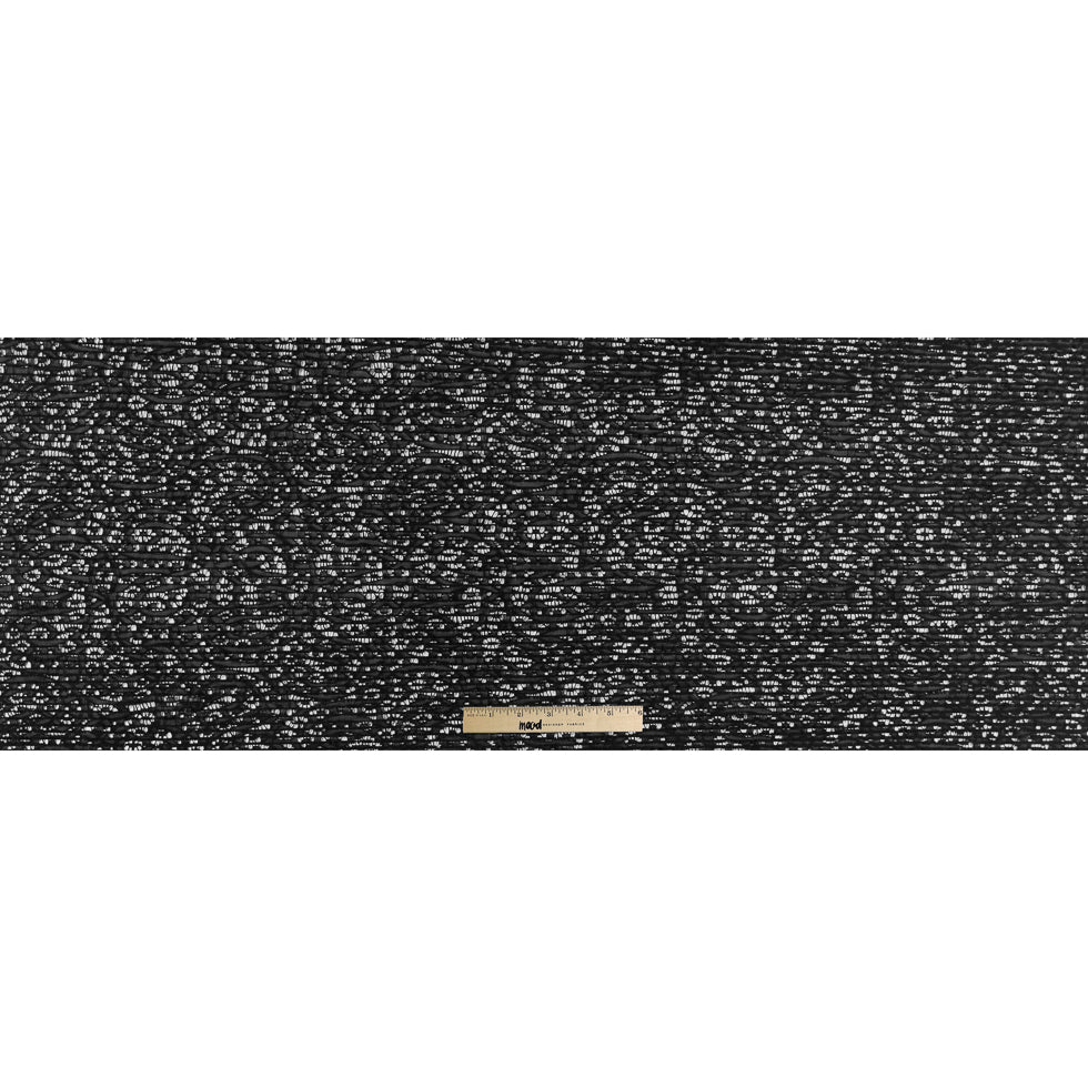 Black Novelty Lace w/ Knife Pleats Full
