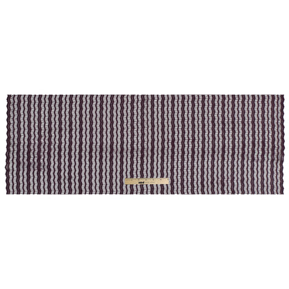 Plum Novelty Striped Guipure Lace w/ Finished Edges - Full