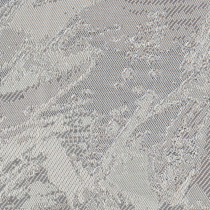 Metallic Silver/Gray Abstract Jacquard/Brocade Full