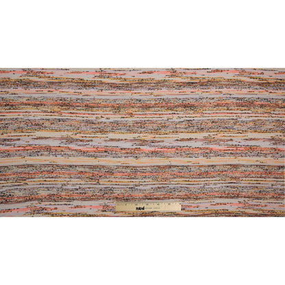 Italian Neon Coral/Lavender Novelty Woven Boucle - Full