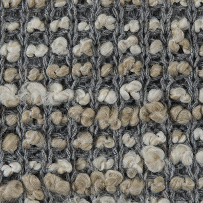 Griffin/Frozen Dew/White Cotton-Polyester Boucled Knit Detail