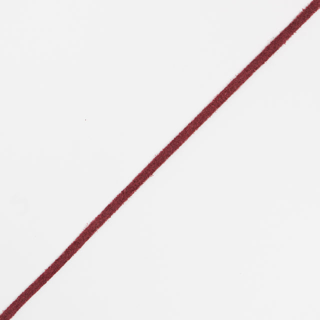 Burnt Red Suede Cord - 3 x 1.5 mm