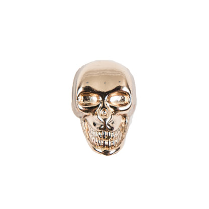 18L Gold Metal Skull Shank Back Button