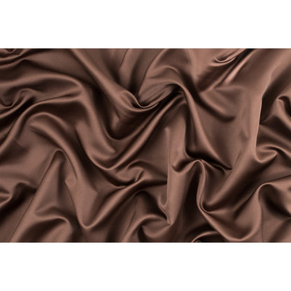 Chocolate Brown Polyester Satin Full