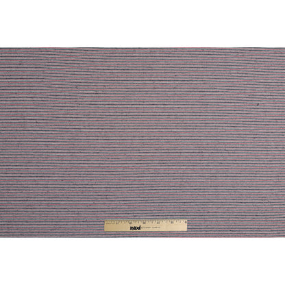 Red/Black/White Raised Stripes on a Stretch Cotton Woven - Full