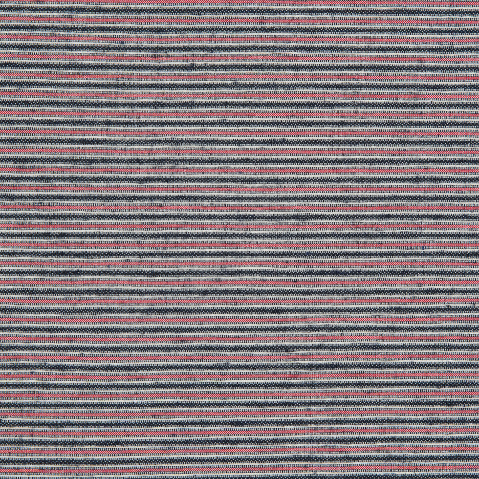 Red/Black/White Raised Stripes on a Stretch Cotton Woven