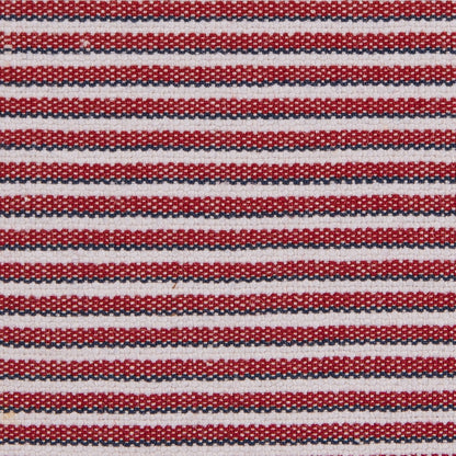 Red/Blue/White Raised Shadow Stripes on Stretch Cotton Woven Detail