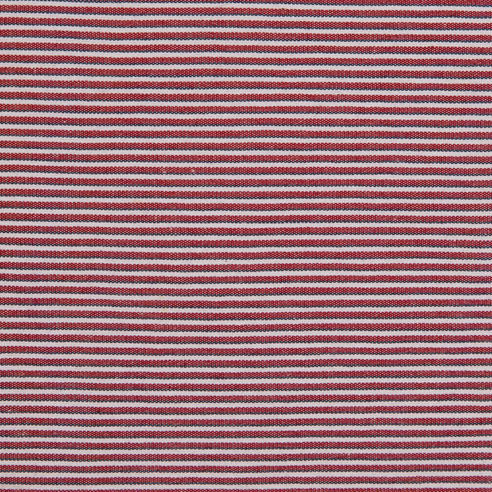 Red/Blue/White Raised Shadow Stripes on Stretch Cotton Woven