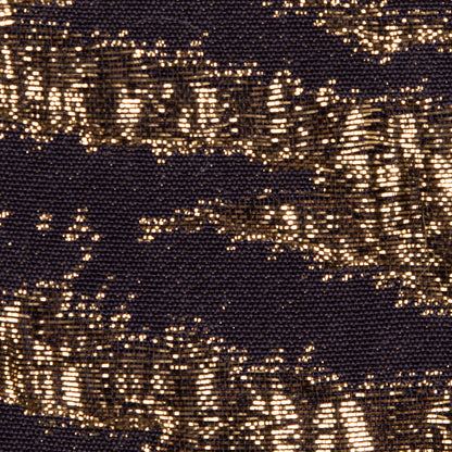 Phillip Lim Grape/Metallic Gold Abstract Silk Brocade/Jacquard Detail
