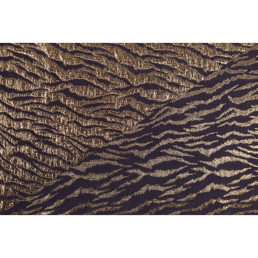 Phillip Lim Grape/Metallic Gold Abstract Silk Brocade/Jacquard Full