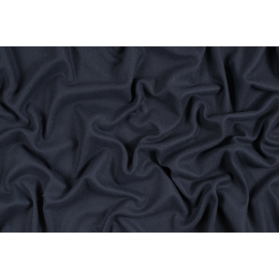 Midnight Navy Soft Blended Wool Woven Full
