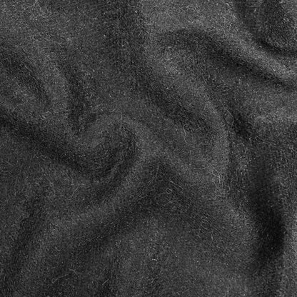 Black Faux Mohair Wool Knit