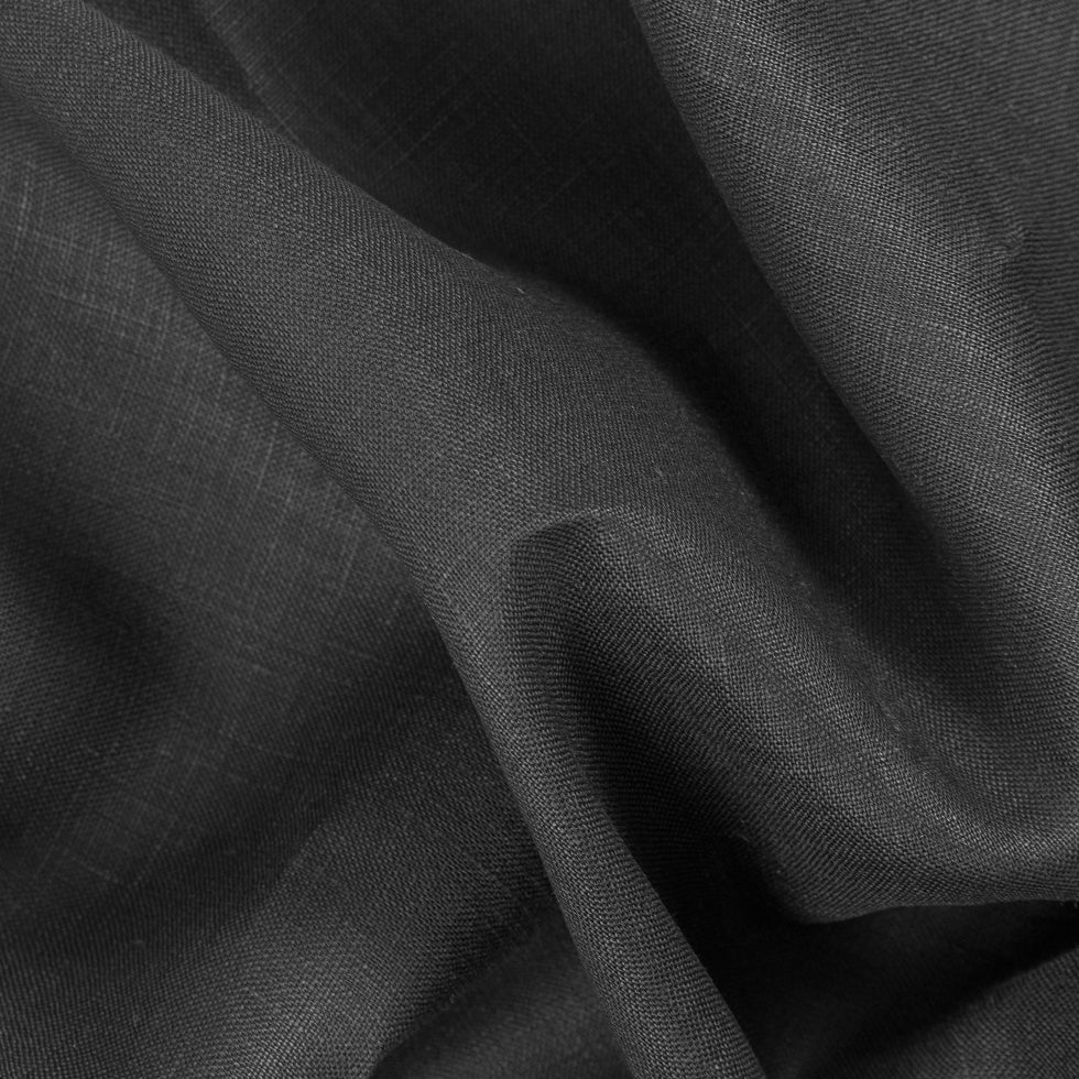 Black Medium-Weight Linen