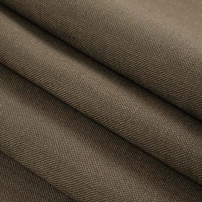 Dusty Brown Medium-Weight Linen - Folded