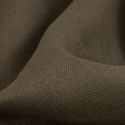 Dusty Brown Medium-Weight Linen - Detail