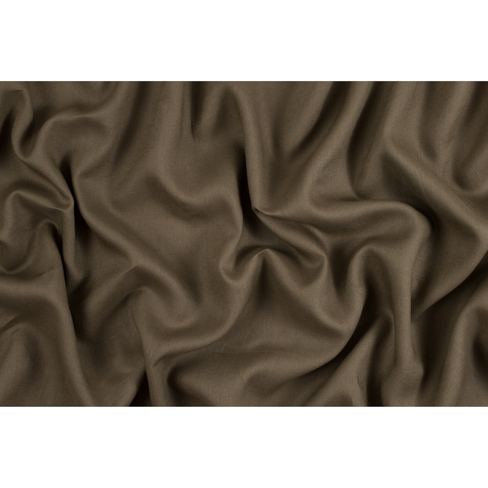 Dusty Brown Medium-Weight Linen - Full