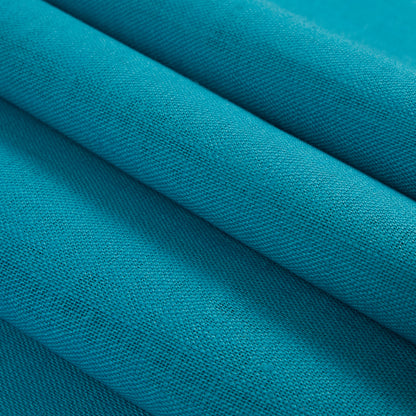 Scuba Blue Medium-Weight Linen Detail