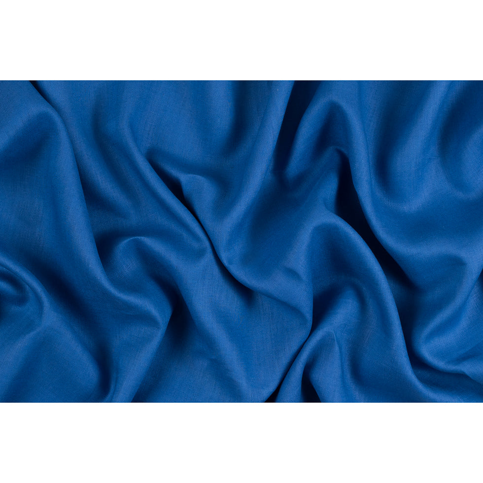 Royal Blue Medium-Weight Linen - Folded
