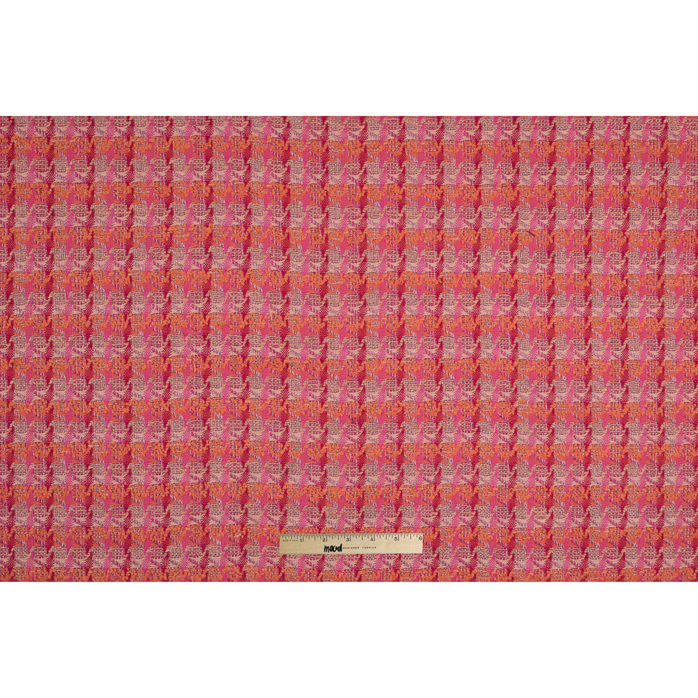 Pink/Orange Metallic Cotton Tweed - Full