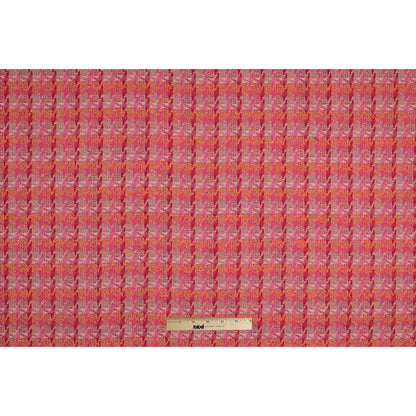 Pink/Orange Metallic Cotton Tweed - Full