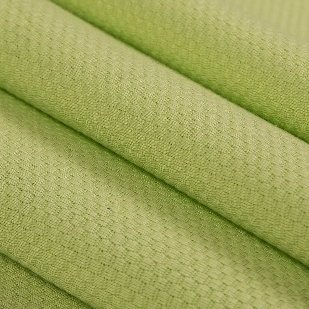 Sharp Green Cotton Riviera Pique Folded