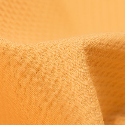 Amber Yellow Cotton Birdseye Pique Detail