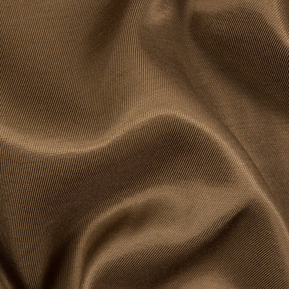 Brown Luminous Cotton/Rayon Twill Suiting