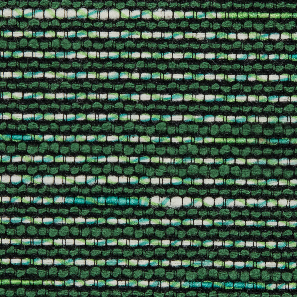 Vibrant Green/Black/White Cotton-Polyester Tweed - Detail