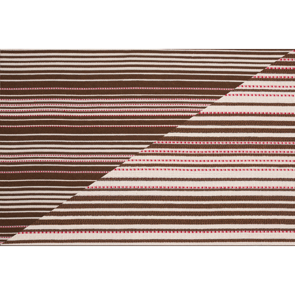 Peppermint Bark Striped Double-Face Cotton Woven - Full