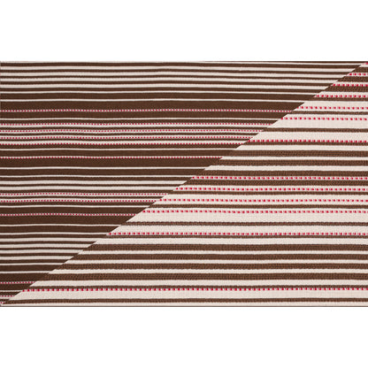 Peppermint Bark Striped Double-Face Cotton Woven - Full