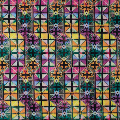 Pink/Multi-Colored Tribal Max-Dri Anti-Microbial Performance Tricot