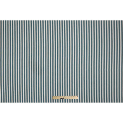 Deep Jungle/Latte/White Shadow Striped Polyester Blended Shirting Full