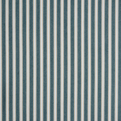 Deep Jungle/Latte/White Shadow Striped Polyester Blended Shirting