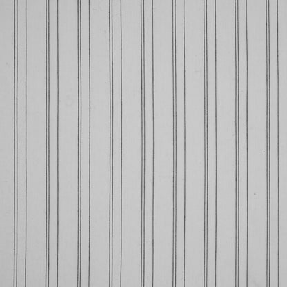 White/Black Pencil Striped Stretch Shirting