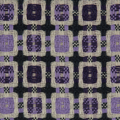 Violet/Amaranth Purple Geometric Blended Woven Detail