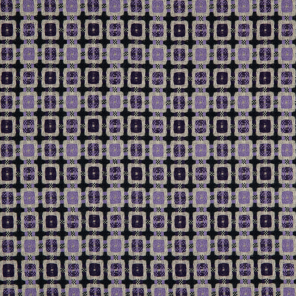 Violet/Amaranth Purple Geometric Blended Woven